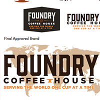 Foundry Coffee House Branding