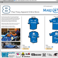 Paul Tracy Indycar Driver Shirts